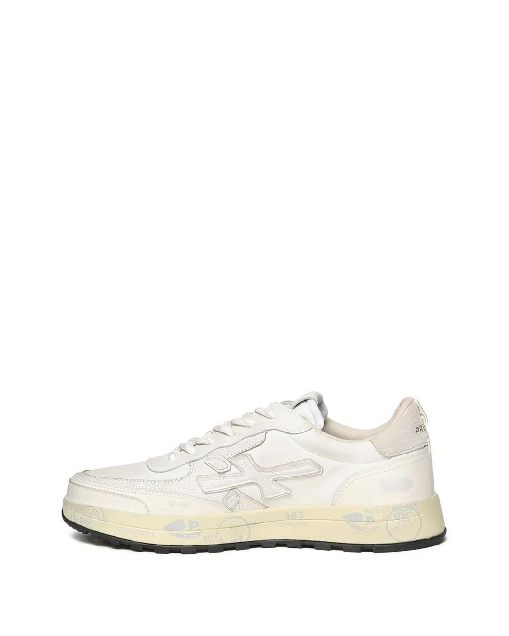 Premiata White 7738 Logo-Appliqué Sneakers for men
