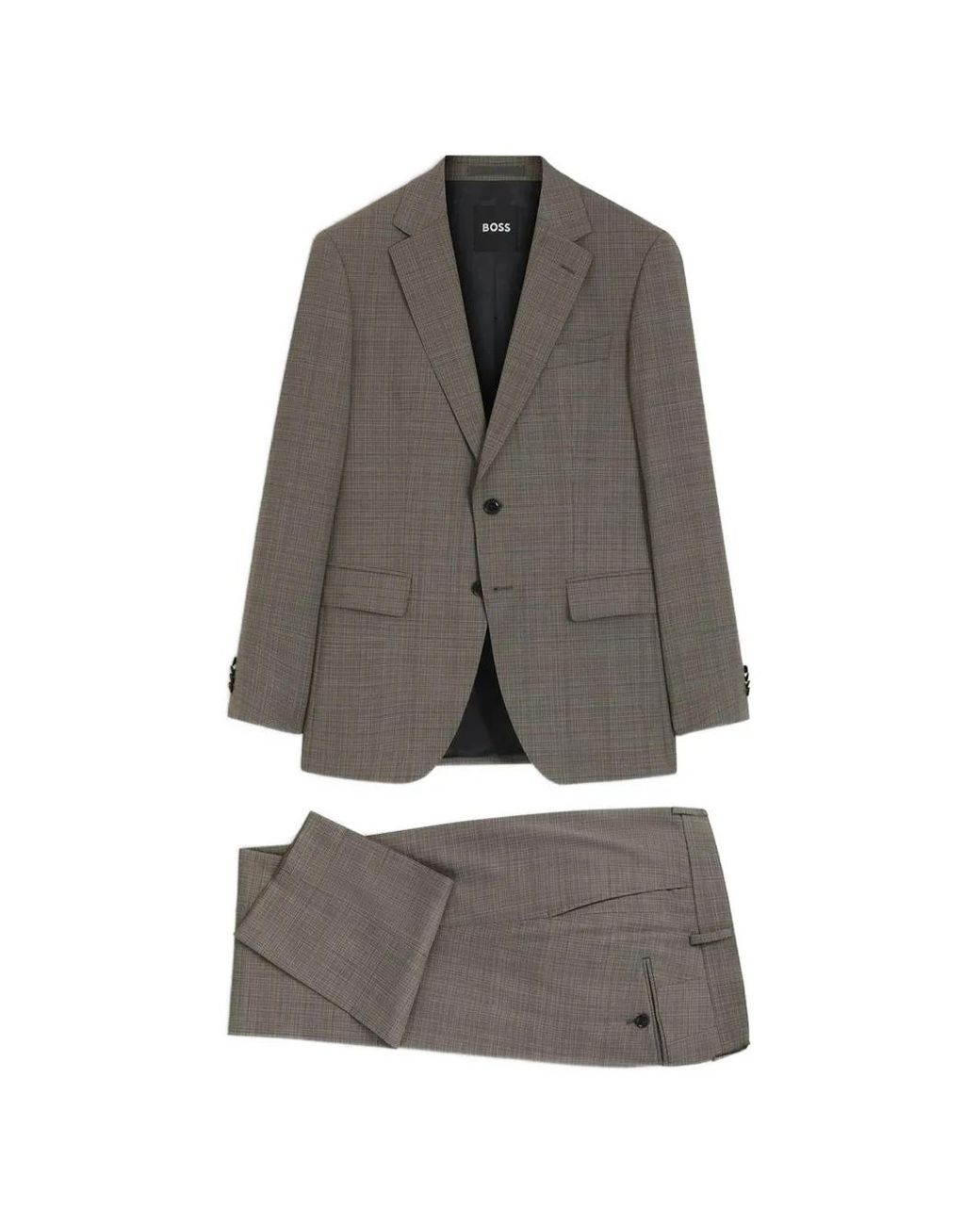 Boss Gray H-Huge Two-Piece Slim-Fit Suit for men