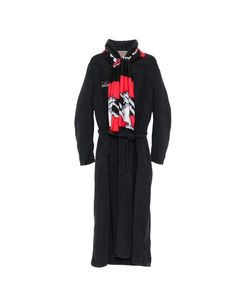 PROTOTYPES Black Bathrobe Bomber for men