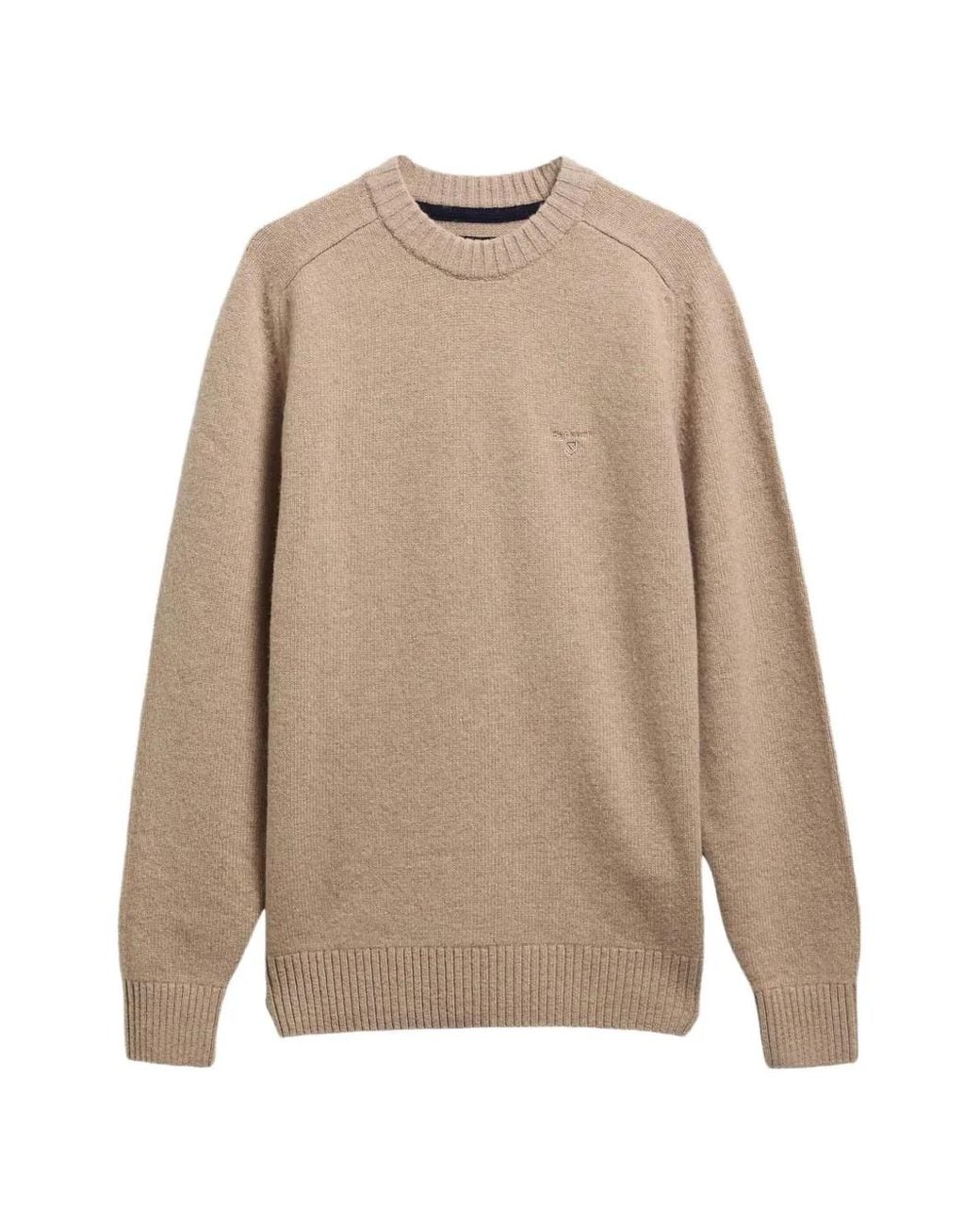 Barbour Natural Newtown Crew Neck Jumper for men