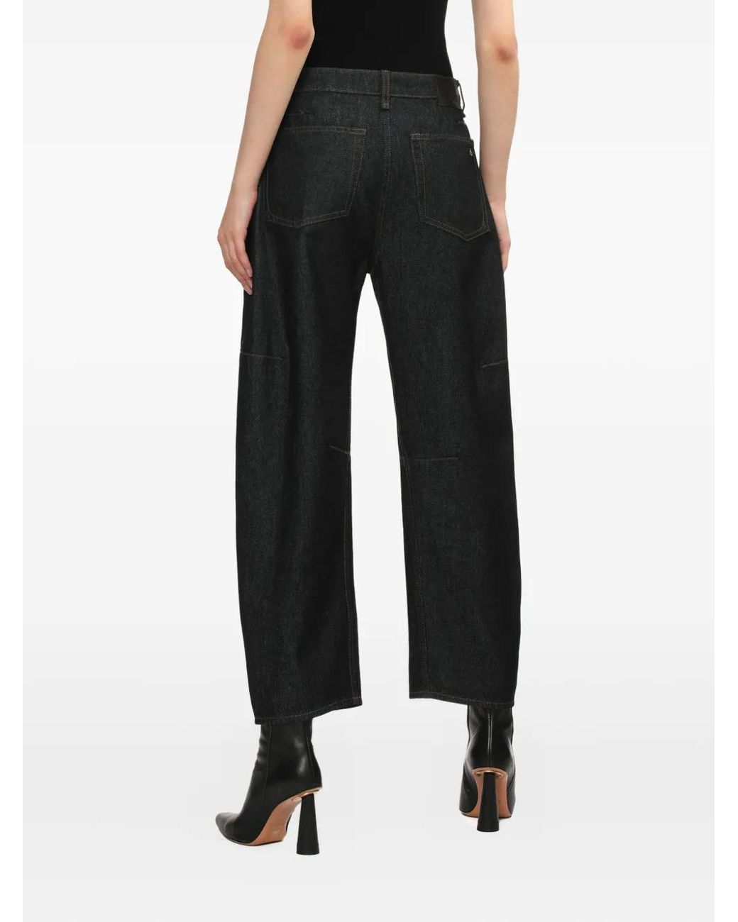 Jeans Charlie Con Design Patchwork di Rag & Bone in Black
