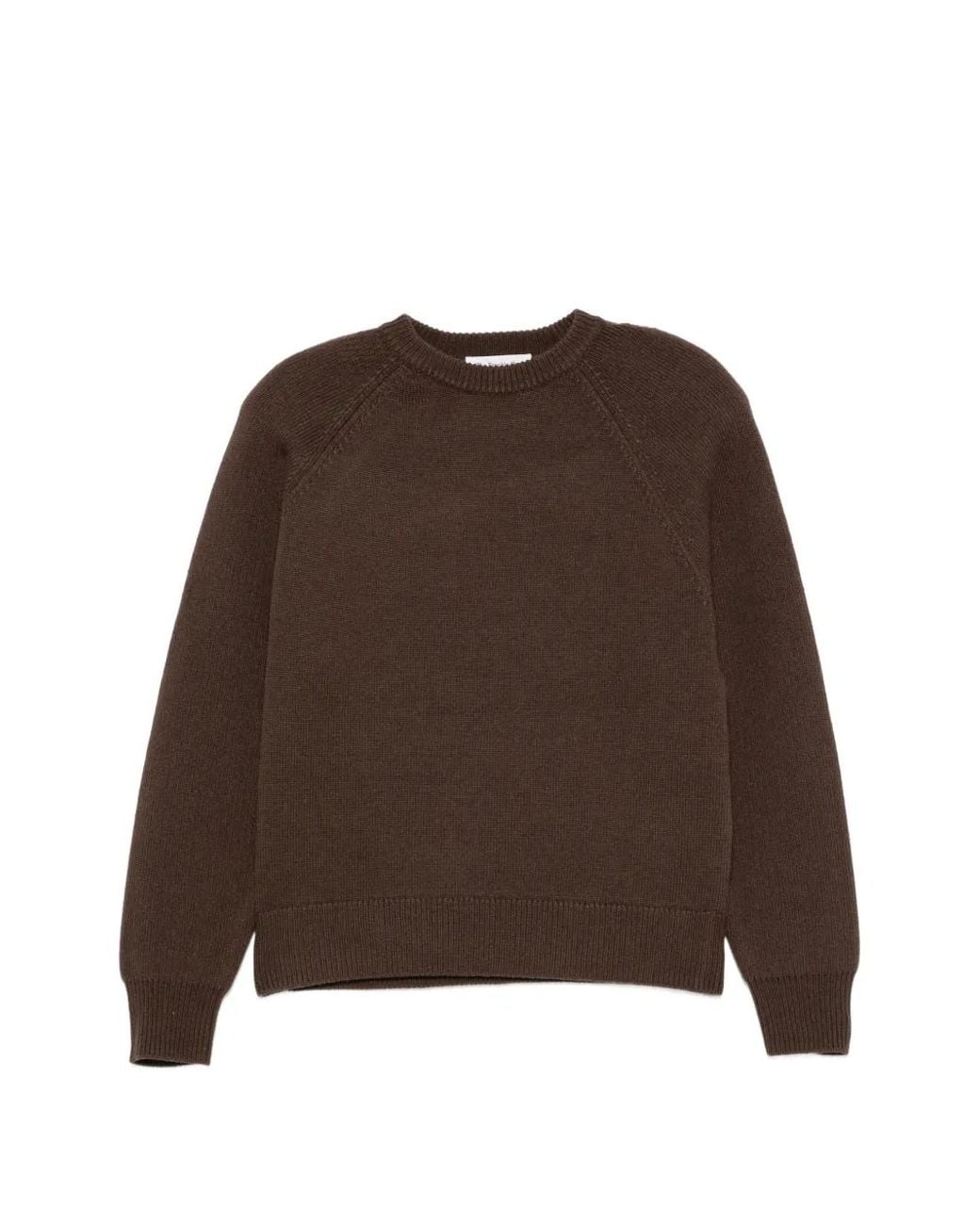 Frankie Shop Brown Lina Long-Sleeve Sweater