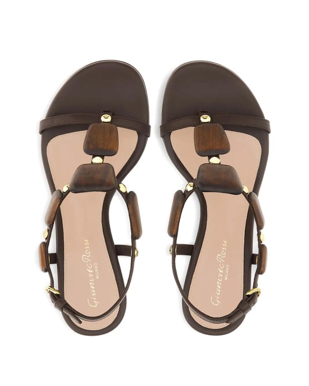 Gianvito Rossi Brown Munduk 45 Thong Sandals