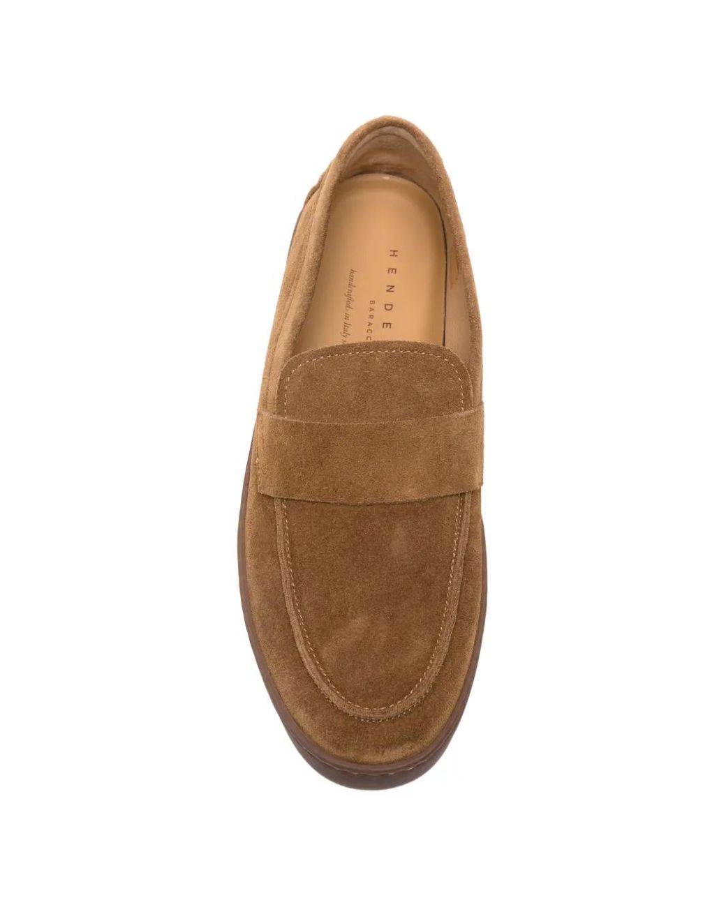 Henderson Brown Leather Loafers for men