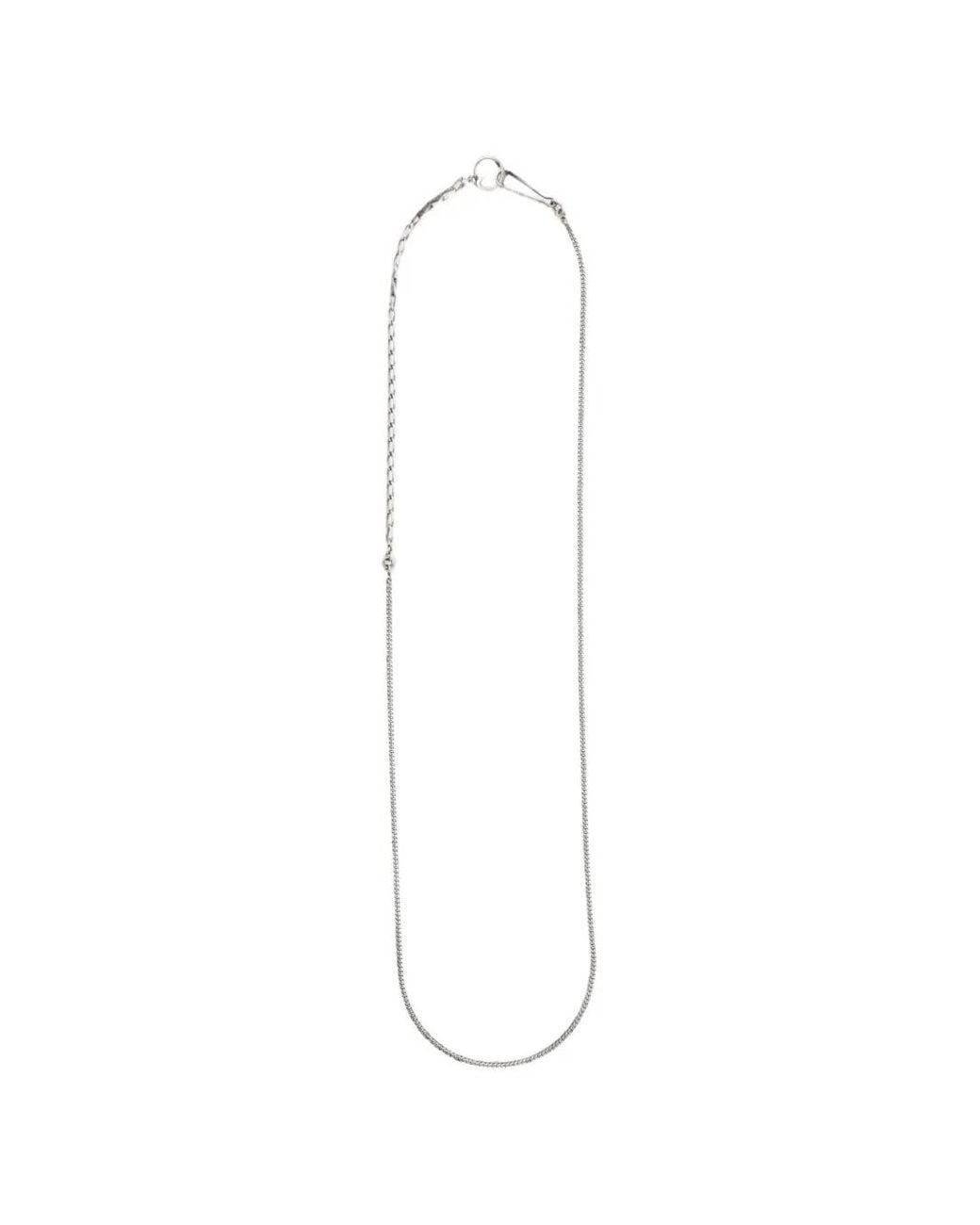 Werkstatt:münchen White Mixed-Link Necklace for men