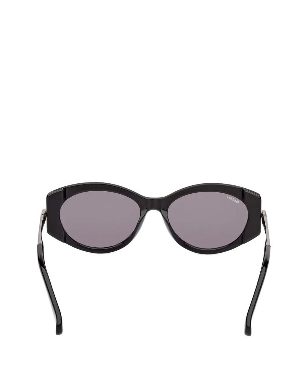Max Mara Eyewear Black Geometric-Frame Sunglasses