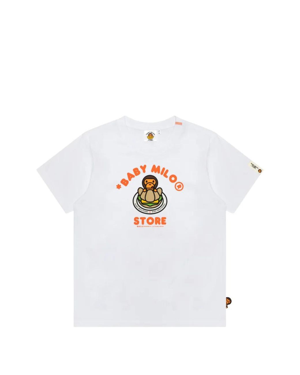 *BABY MILO® STORE BY *A BATHING APE® White Graphic-Print T-Shirt