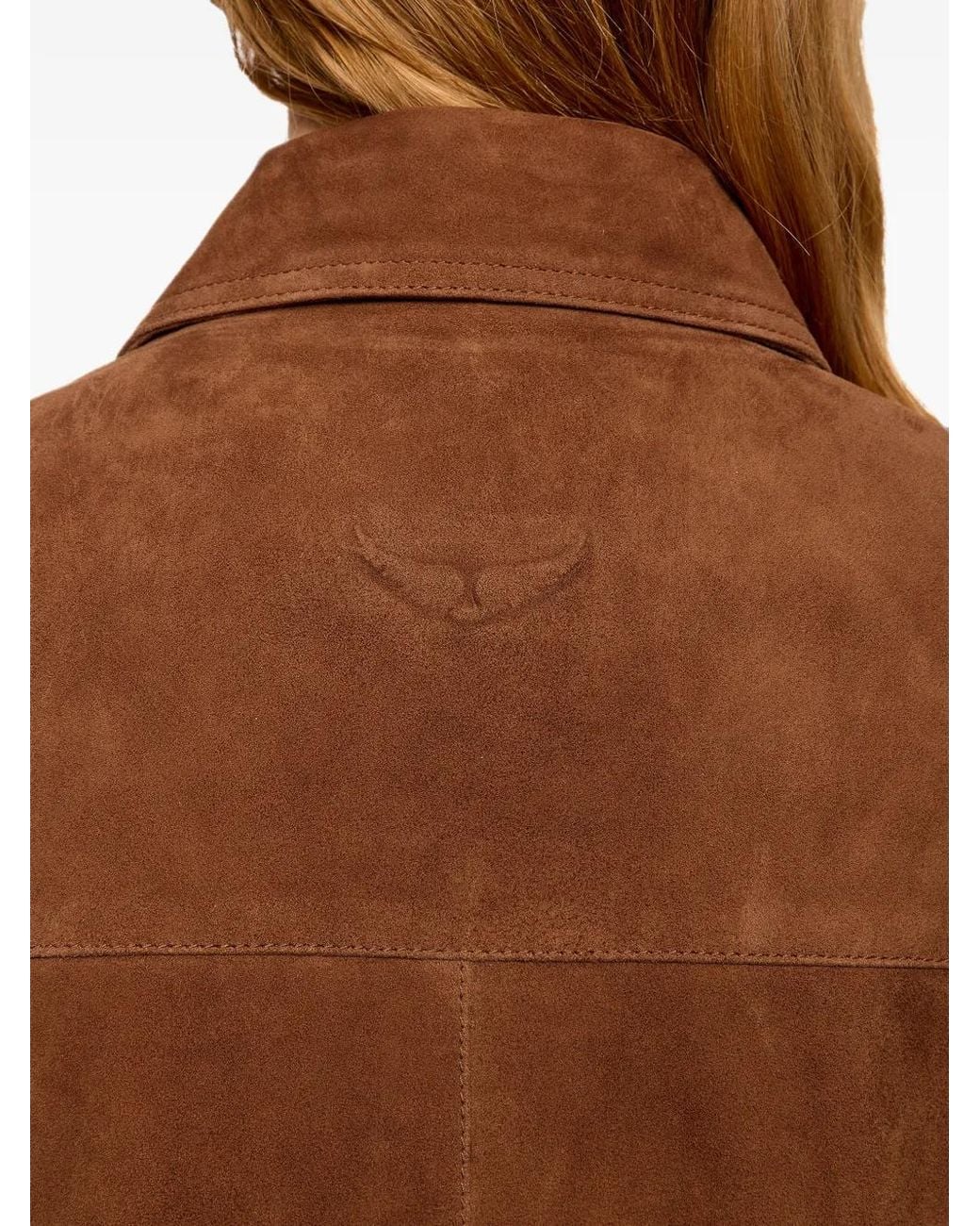 Zadig & Voltaire Brown Lessa Suede Jacket