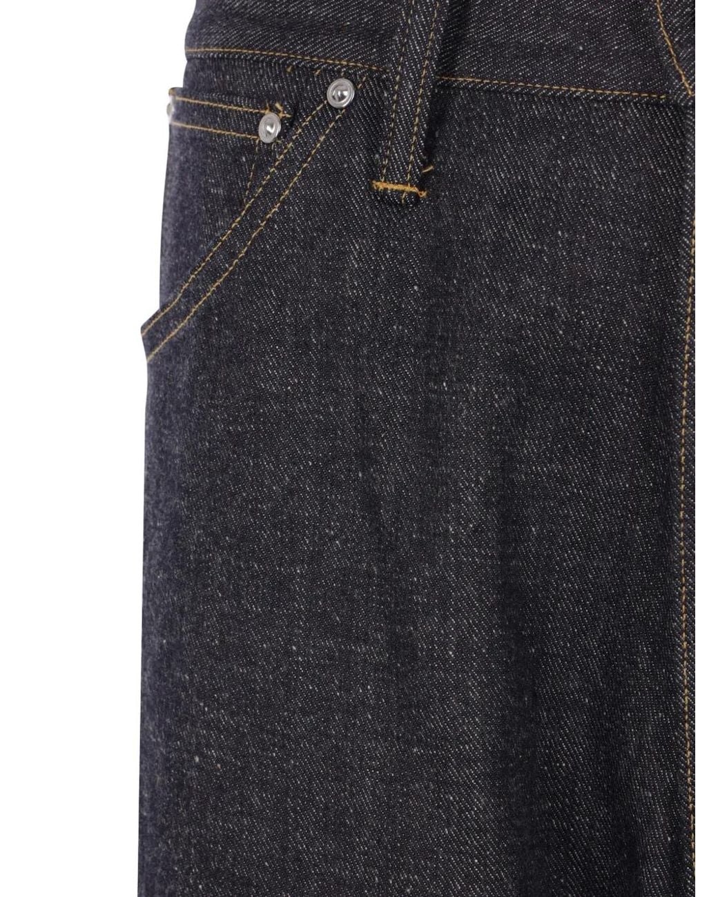 TAIGA TAKAHASHI Black Lot 704 Wide-Leg Jeans for men
