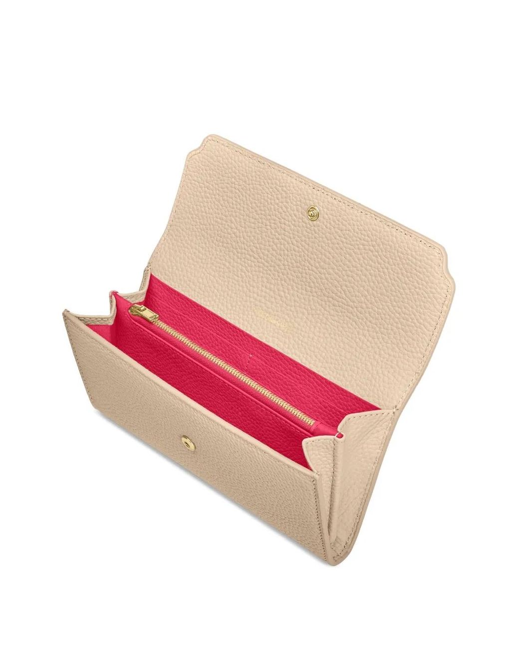 Maison De Sabre Natural Flap Leather Long Wallet
