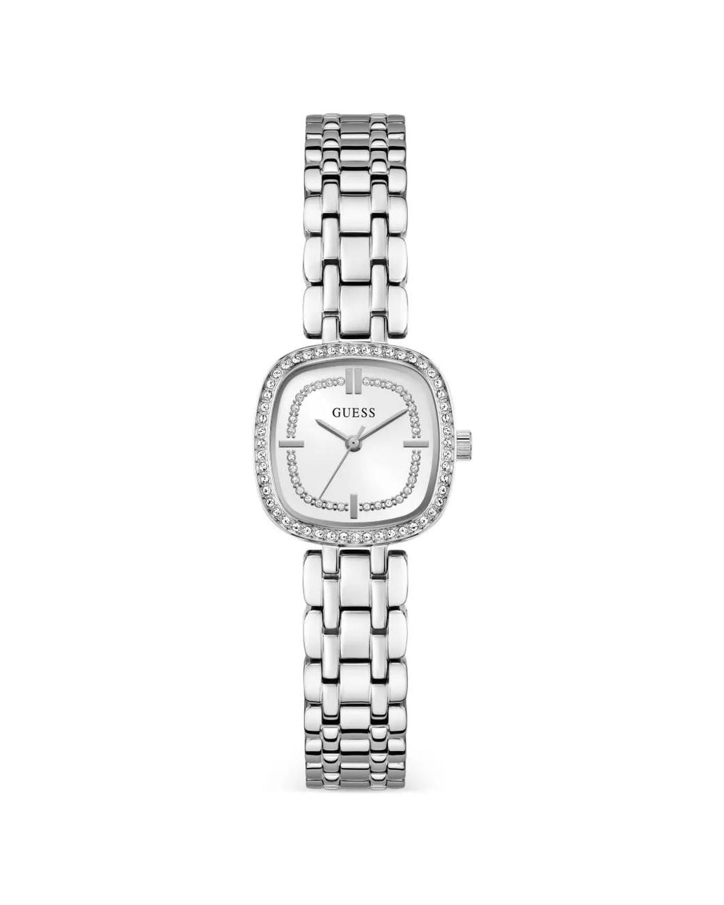 Guess White Hazel Tone Analog Watch