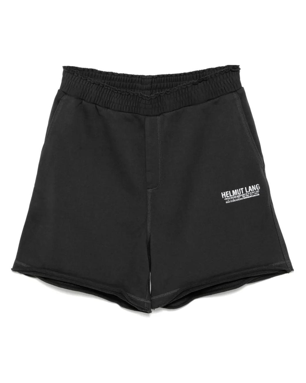 Helmut Lang Black Postcard Shorts for men
