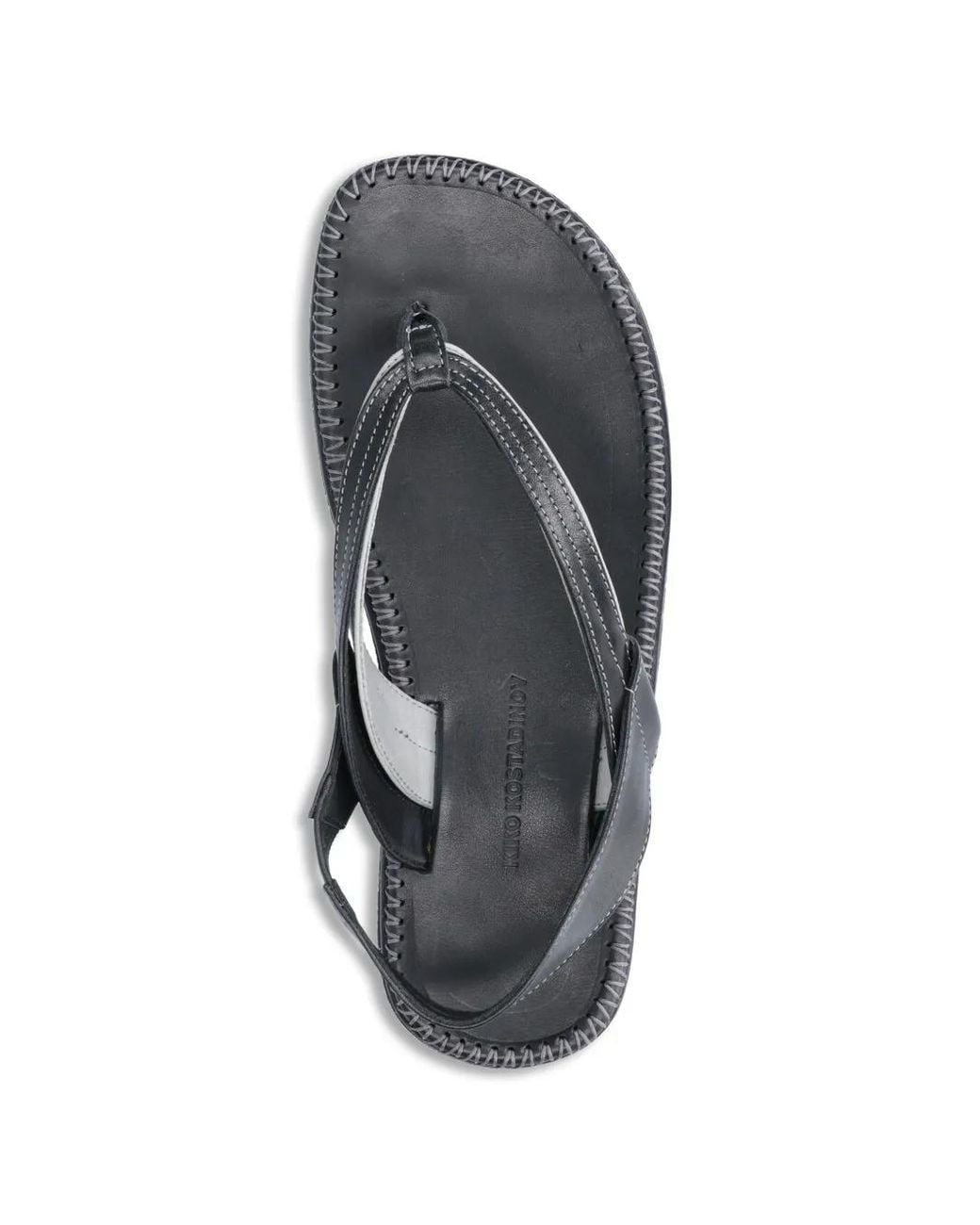 Kiko Kostadinov White Andras Leather Sandals for men
