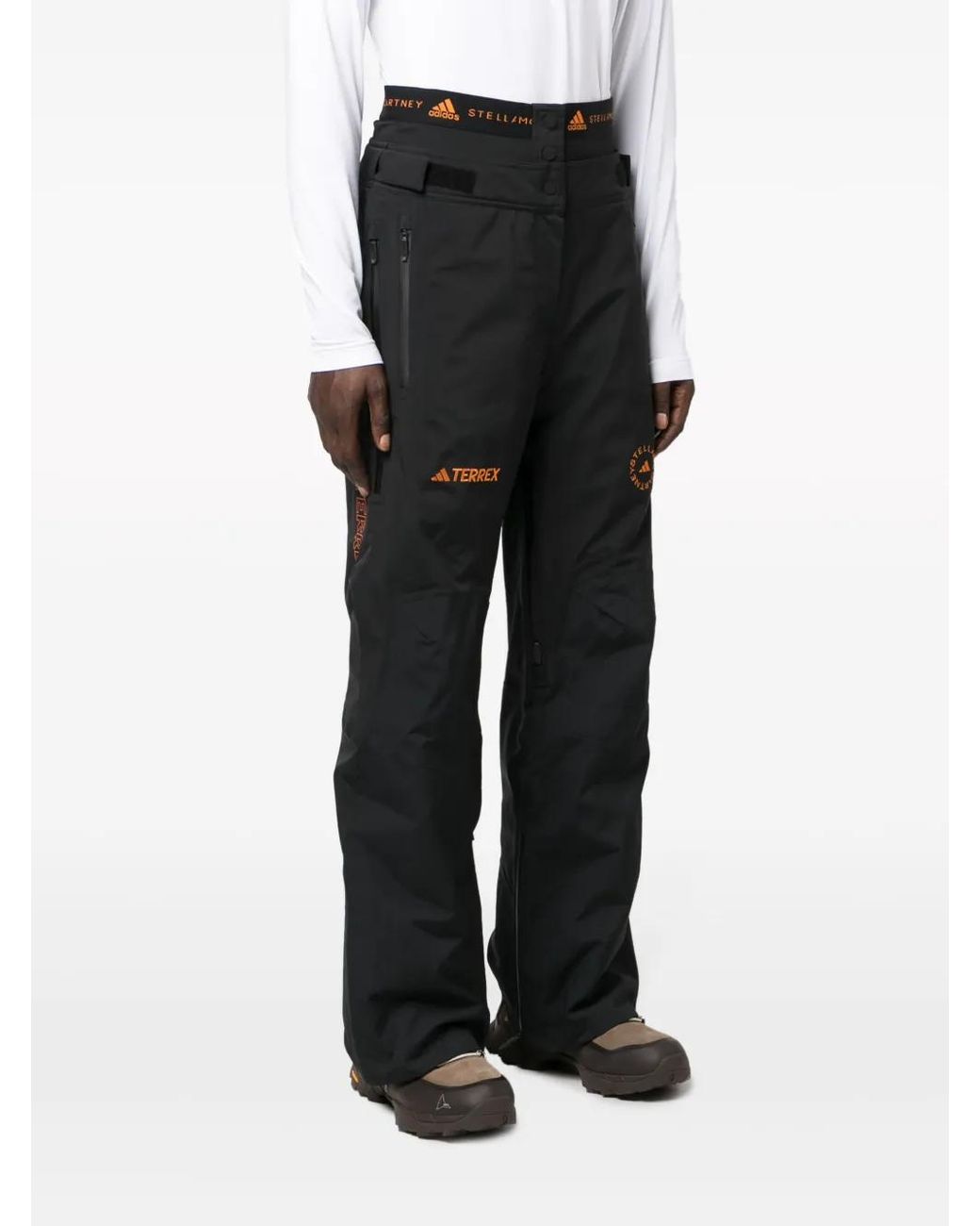 Adidas Black X Terrex Logo-Embroidered Straight-Leg Trousers