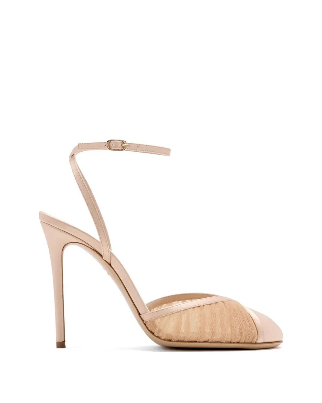 Andrea Wazen White Emma Pumps