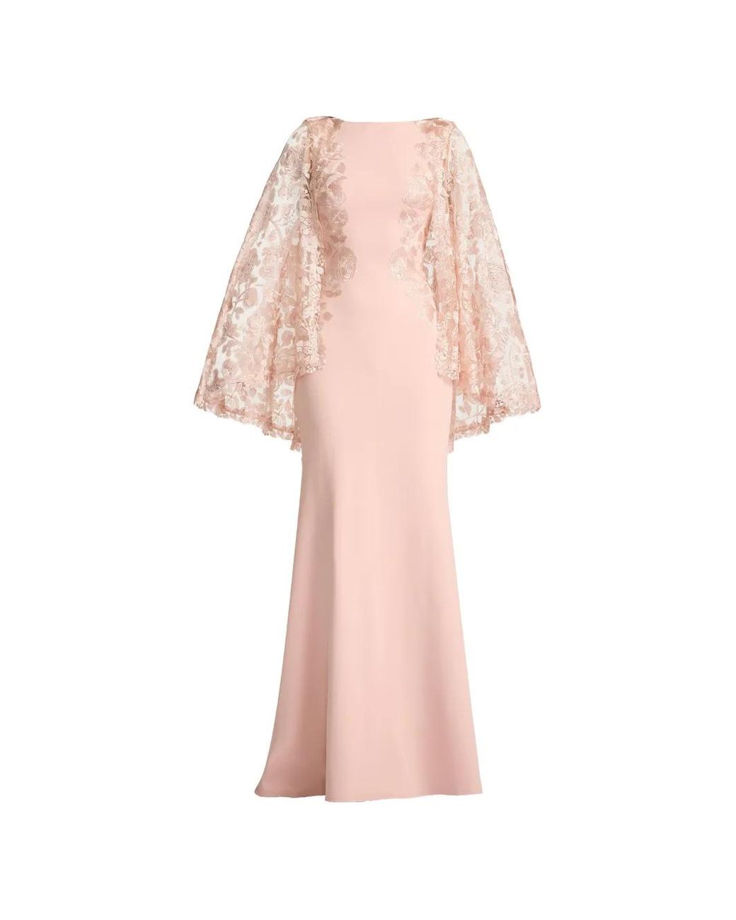 Tadashi Shoji Pink Floral Lace Dress