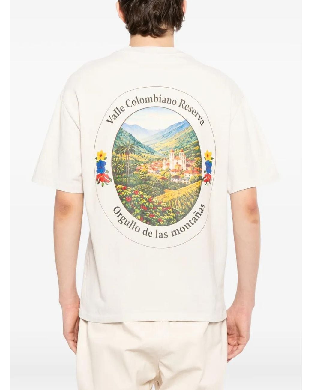 Melt White Crew Neck T-Shirt for men