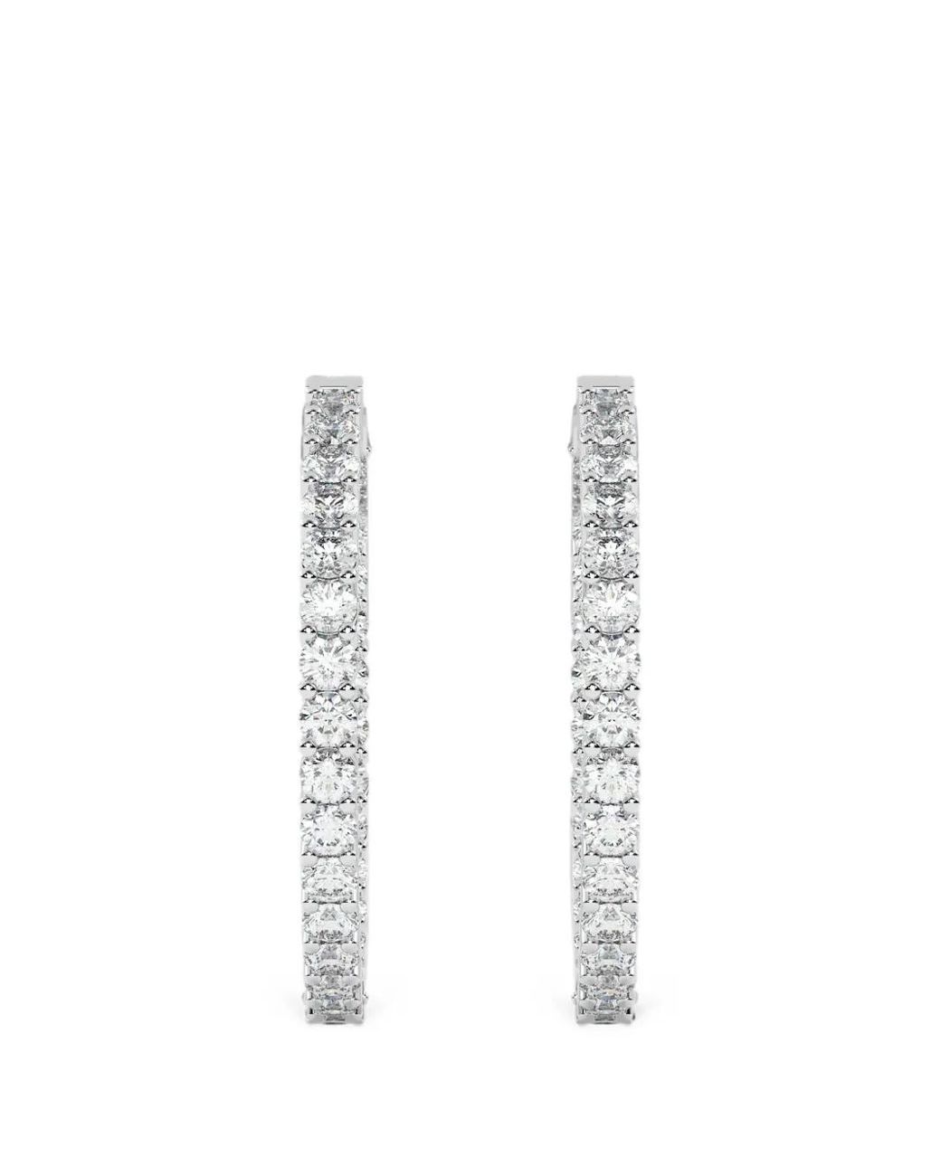 Diamond Essentials White Diamond Hoop Earrings