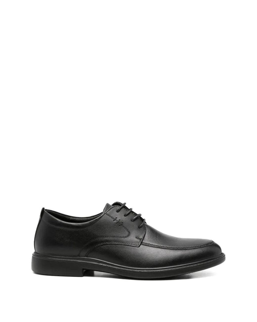 SERGIO MORETTI FIRENZE Black Lace-Up Derby Shoes for men