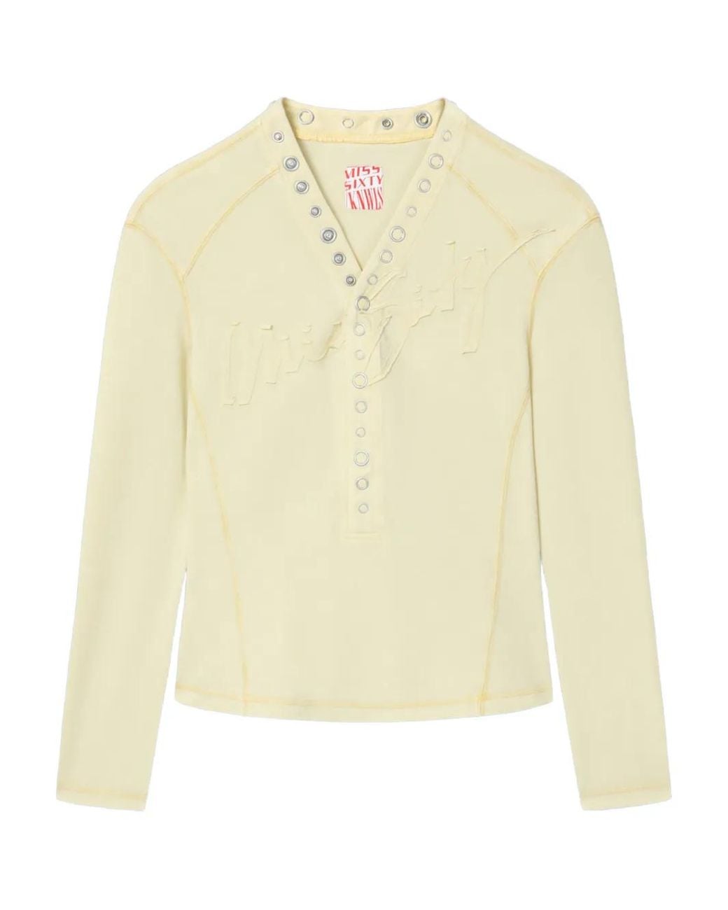 Miss Sixty Natural V-Neck Top