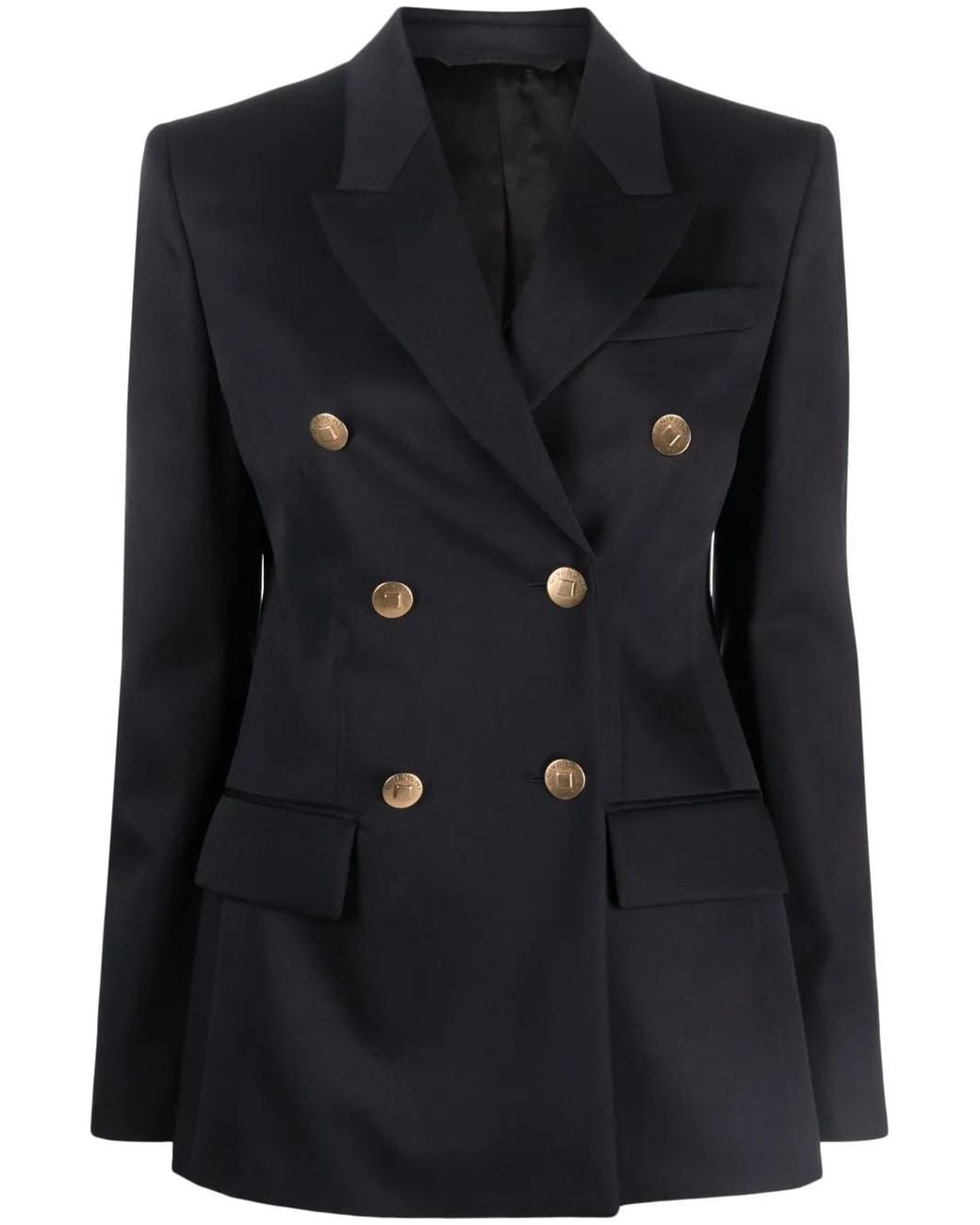 Givenchy Black Double-Breasted Peak-Lapel Blazer
