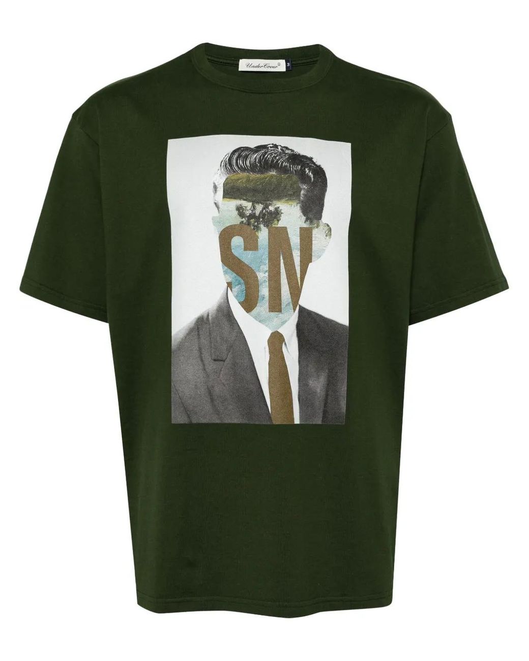 Undercover Green Graphic-Printed T-Shirt for men
