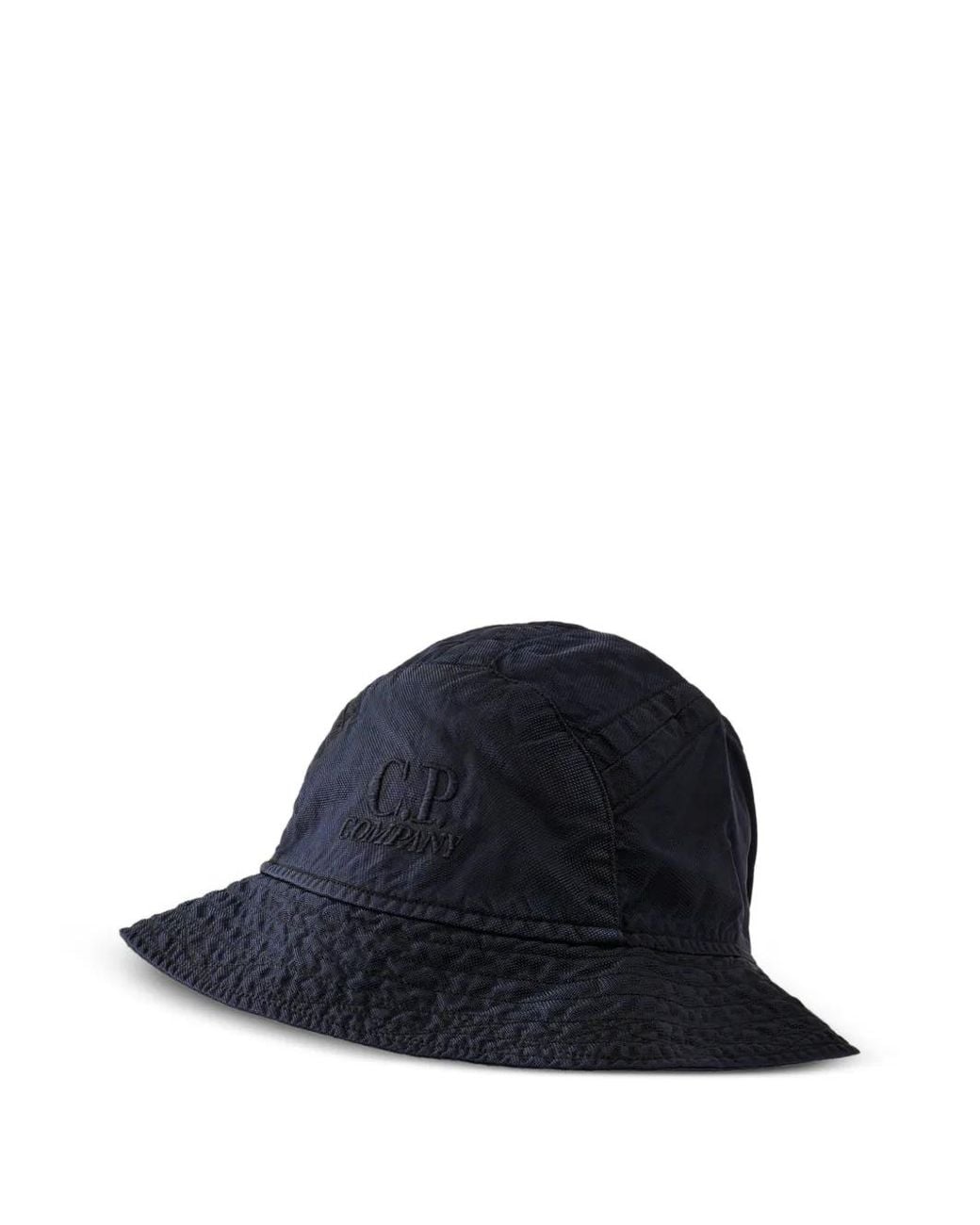 C P Company Blue Panama-R Bucket Hat for men