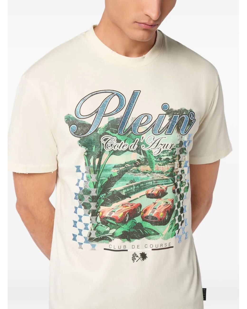 Philipp Plein Blue Cote D'Azur T-Shirt for men