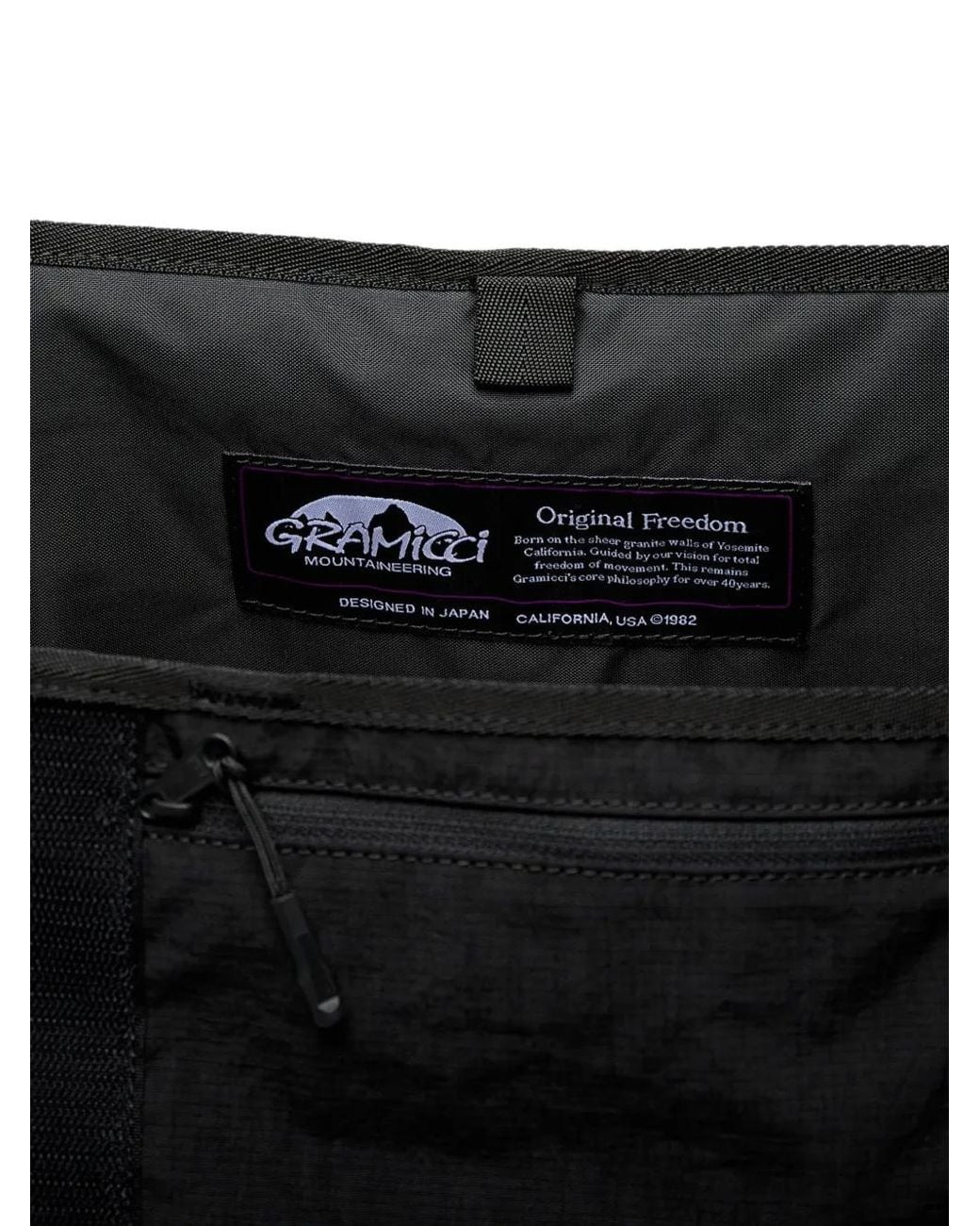 Gramicci Black Logo-Patch Messenger Bag