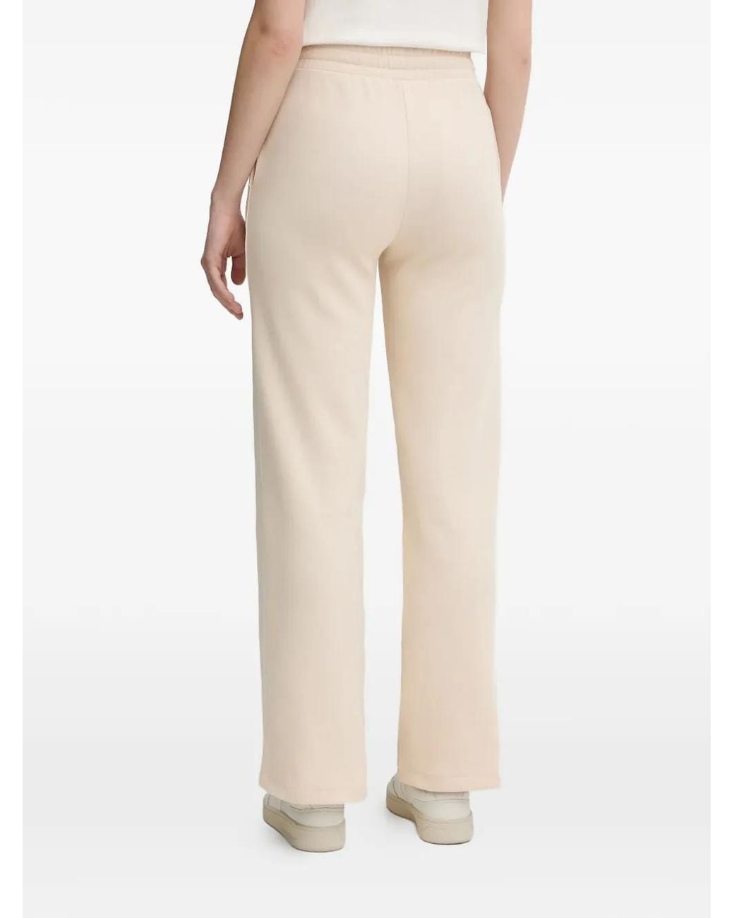 Joop! Natural Drawstring-Fastening Stripe-Detail Trousers