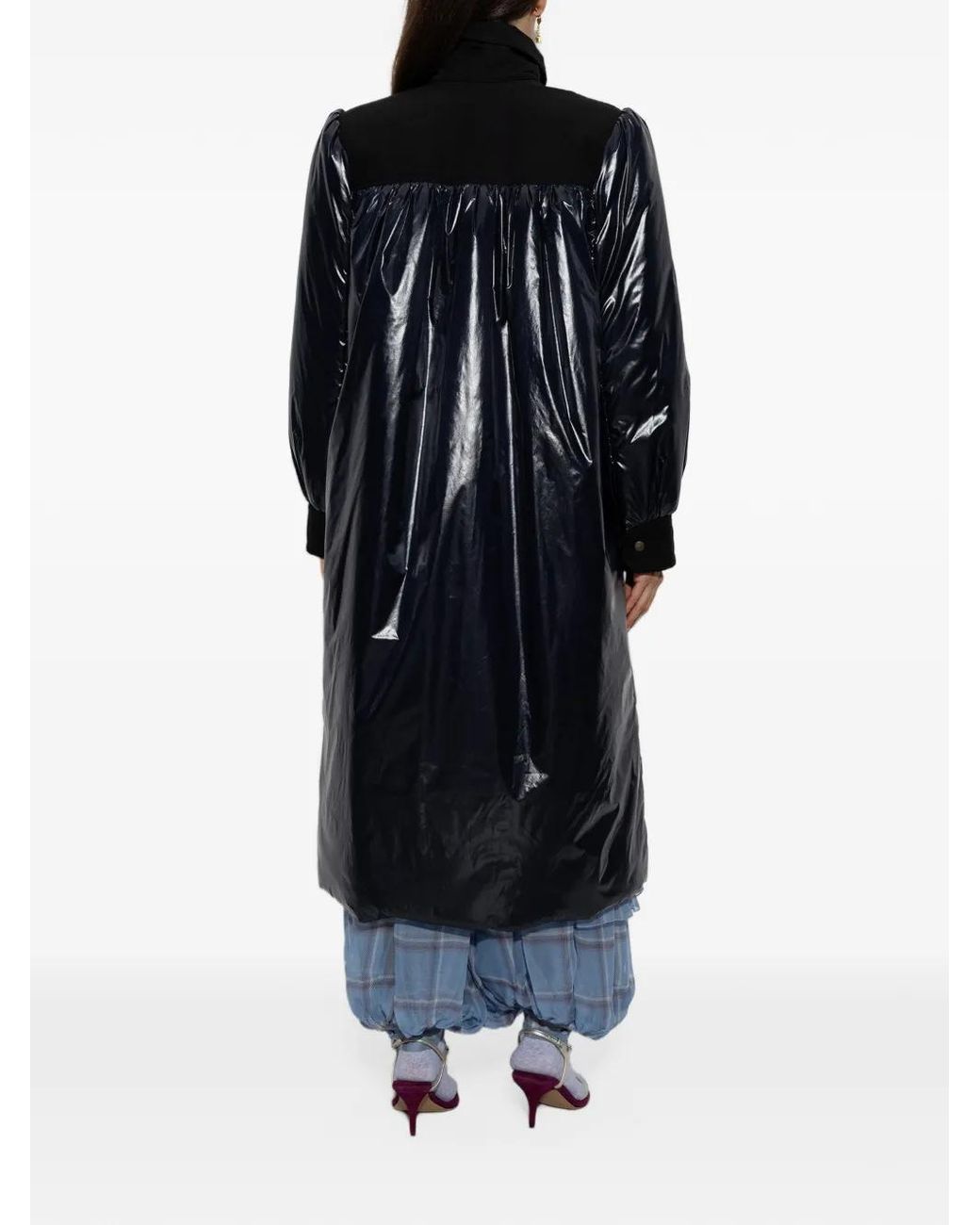 Chloé Blue Long Utilitarian Coat