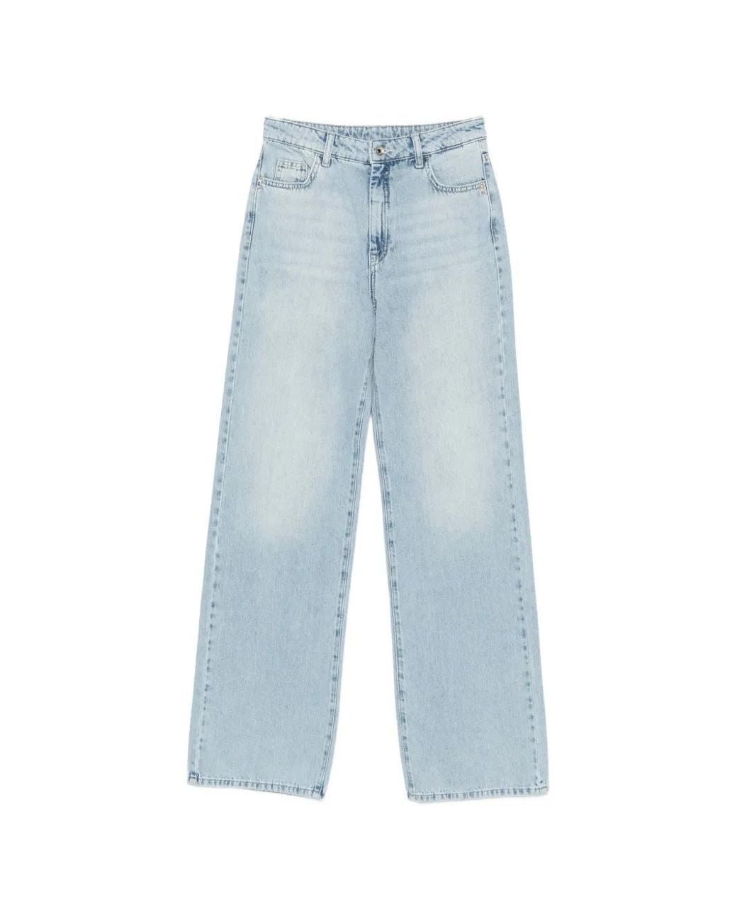 Patrizia Pepe Blue Straight-Leg Jeans