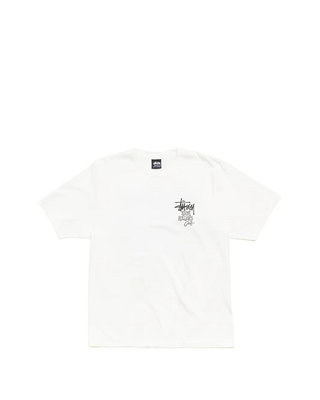 Stussy White High Rollers-Print T-Shirt