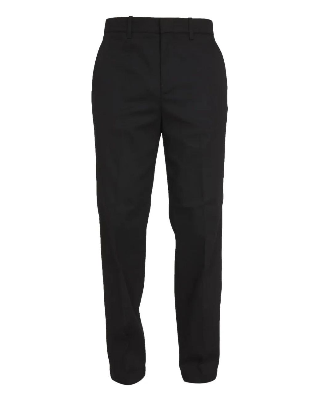 Department 5 Black Concealed-Fastening Trousers for men