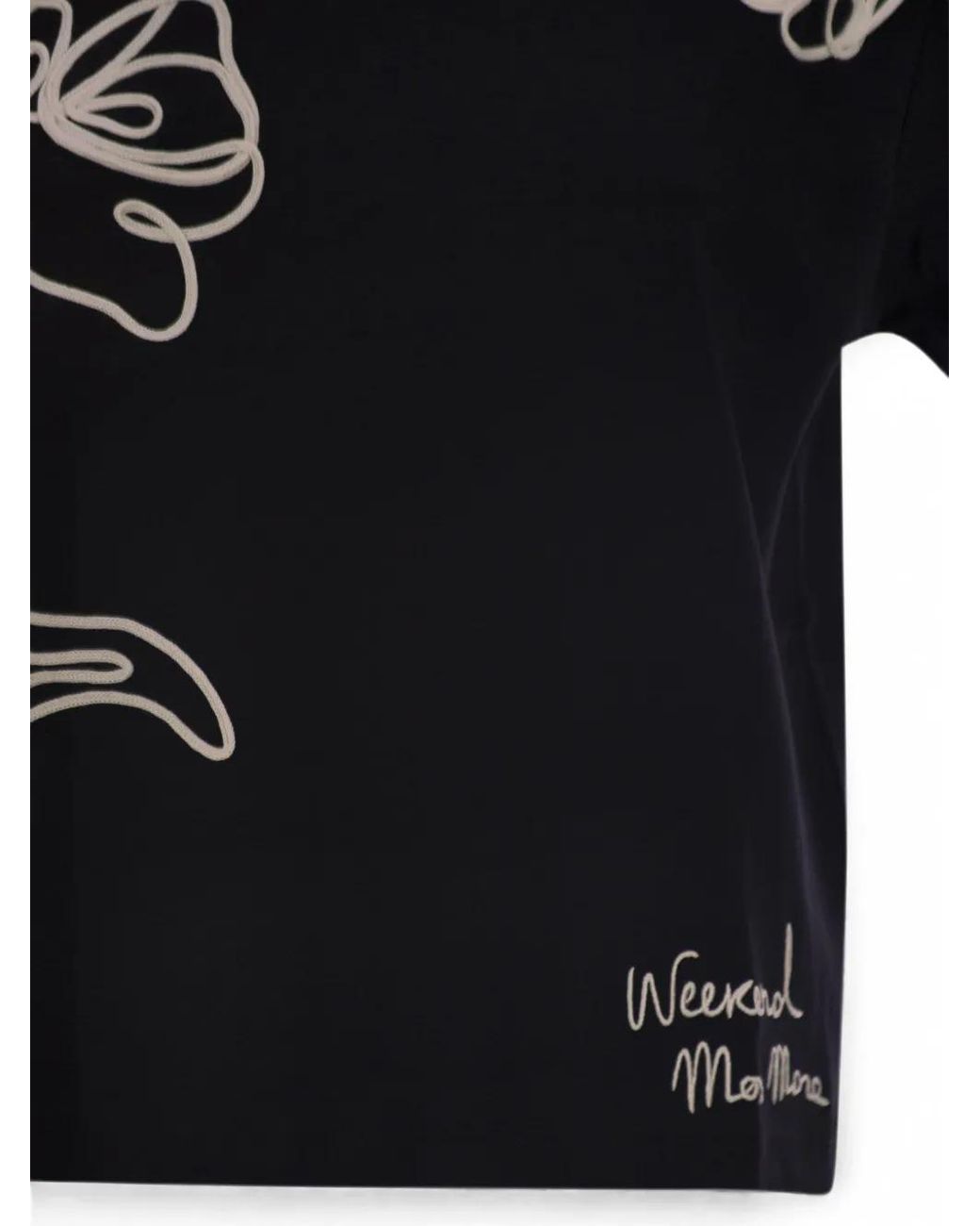 Weekend by Maxmara Black Graphic-Print T-Shirt