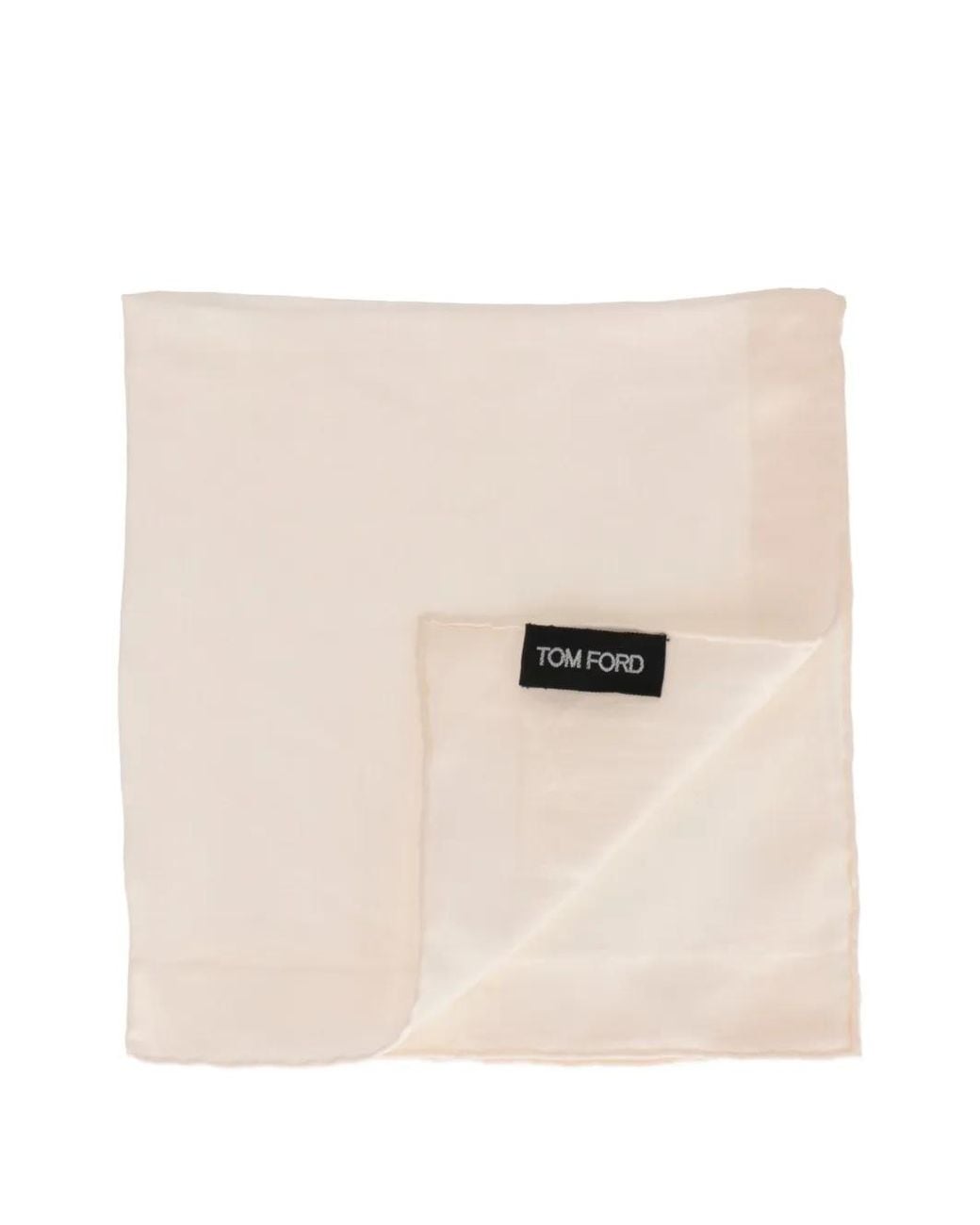 Tom Ford Natural Plain Pocket Square for men