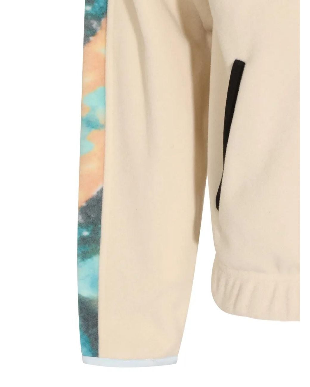 Mauna Kea Blue Colour-Block Fleece-Texture Hoodie for men
