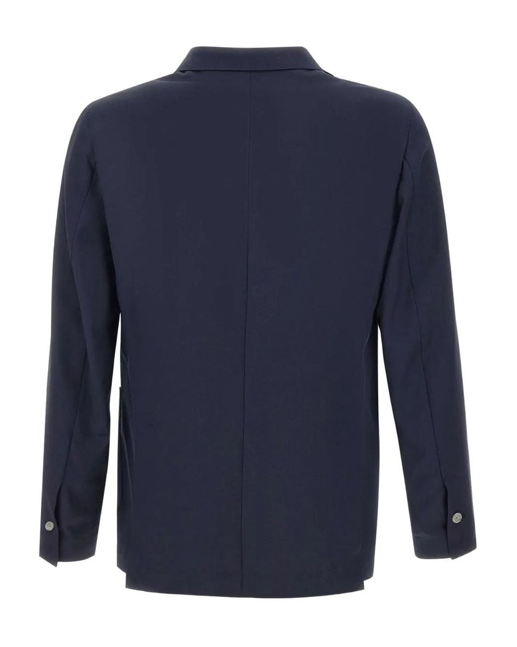 Barba Napoli Blue Wool Blazer for men