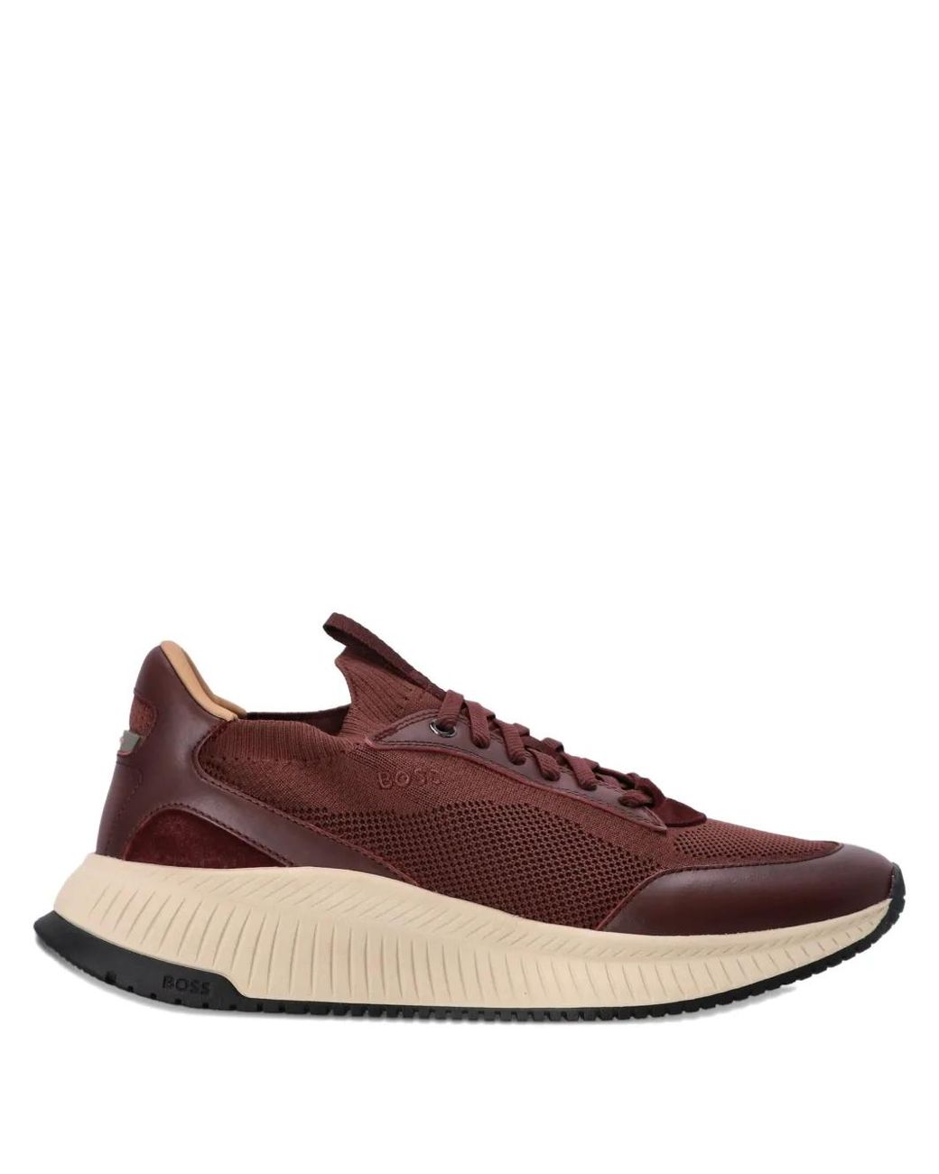 Boss Brown Ttnm Evo Panelled Sneakers for men
