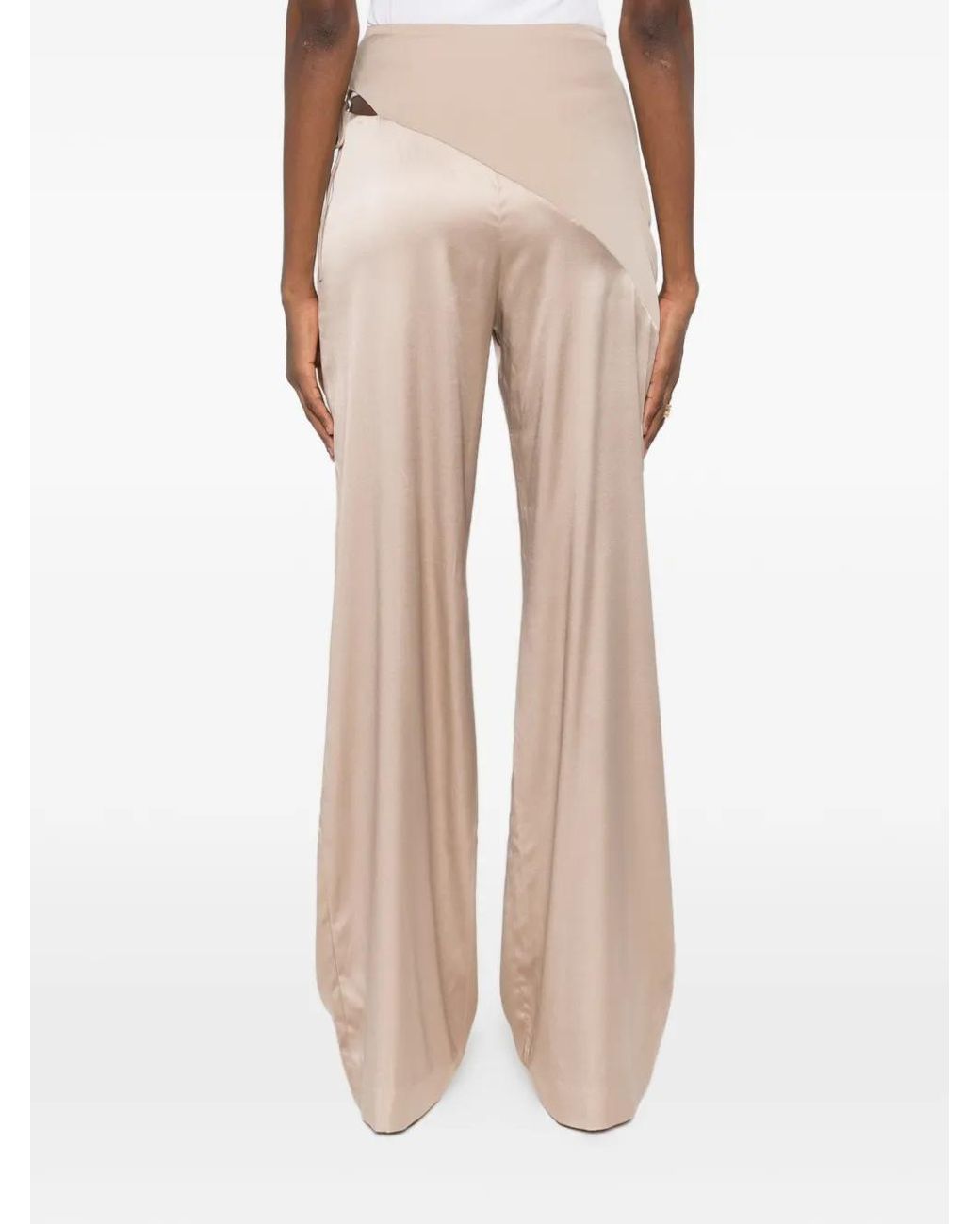 Pantalones Con Aberturas Botsi de color Natural