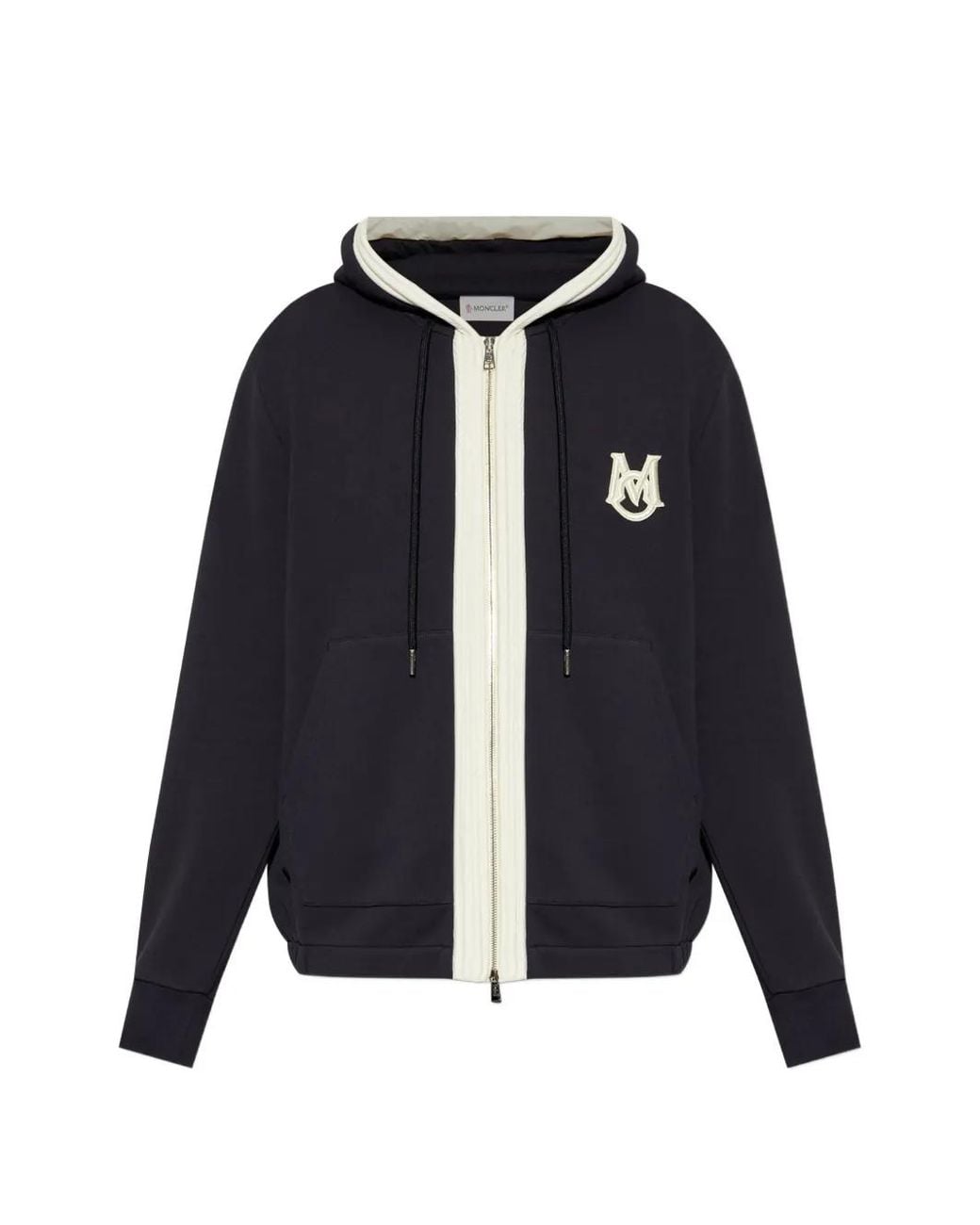 Moncler Black Sweatshirt With Logo for men