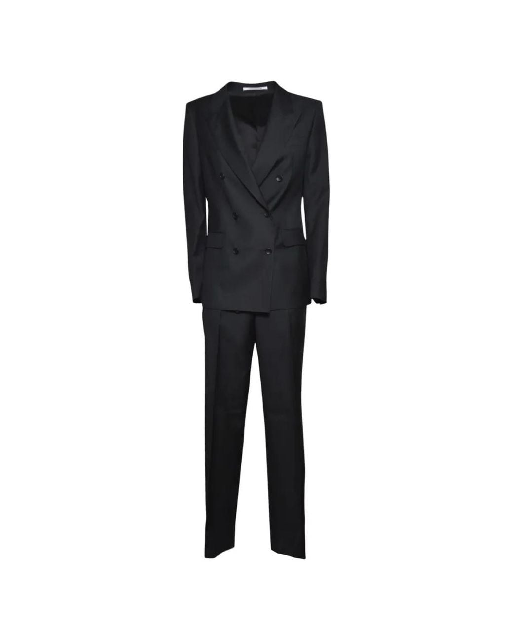 Tagliatore Black Parisian Double-Breasted Suit