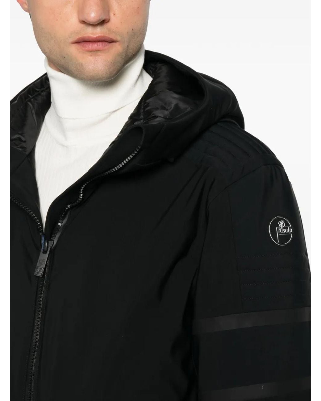 Fusalp Amwo Ski-Jack Met Logo-Patch in het Black voor heren