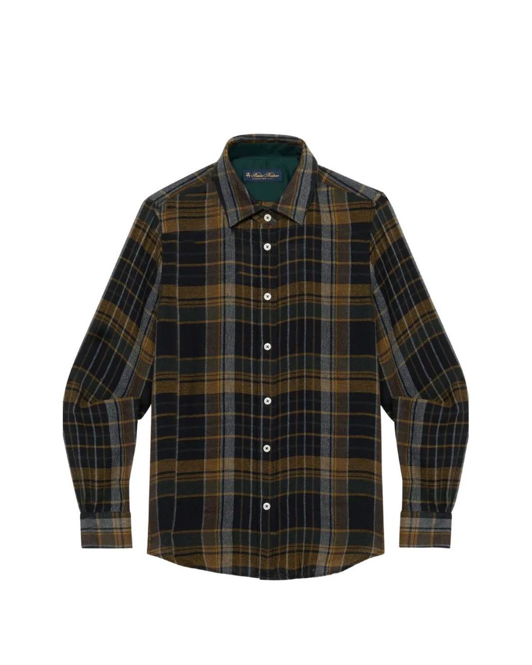 Brooks Brothers Black Check-Pattern Shirt