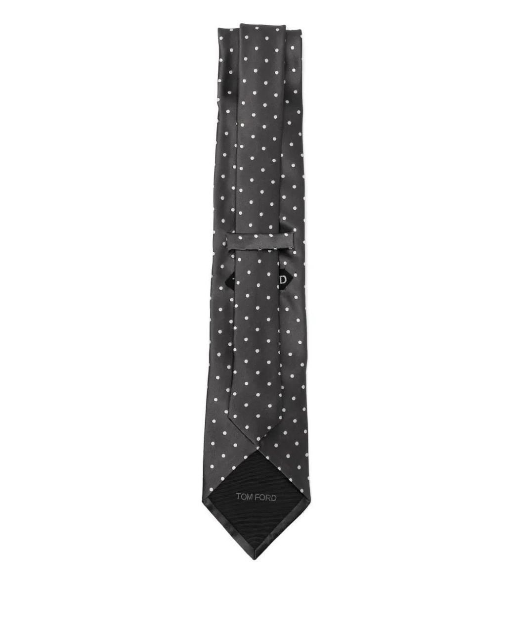Tom Ford White Silk Polka-Dot Tie for men