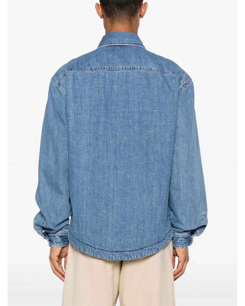 Jacquemus Blue Denim Shirt for men