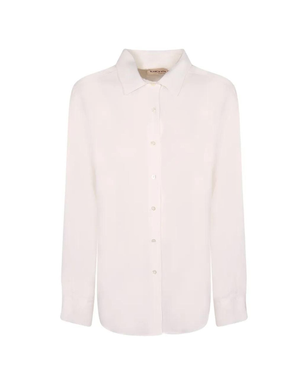 Blanca Vita Pink Button-Up Long-Sleeved Shirt