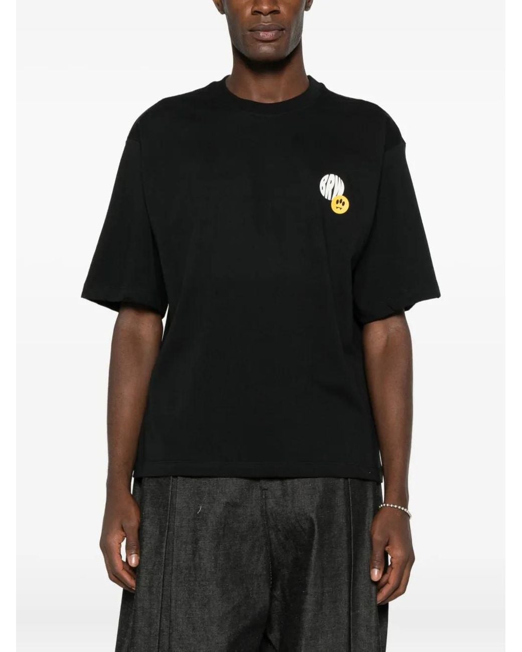 Barrow Black Graphic-Print T-Shirt