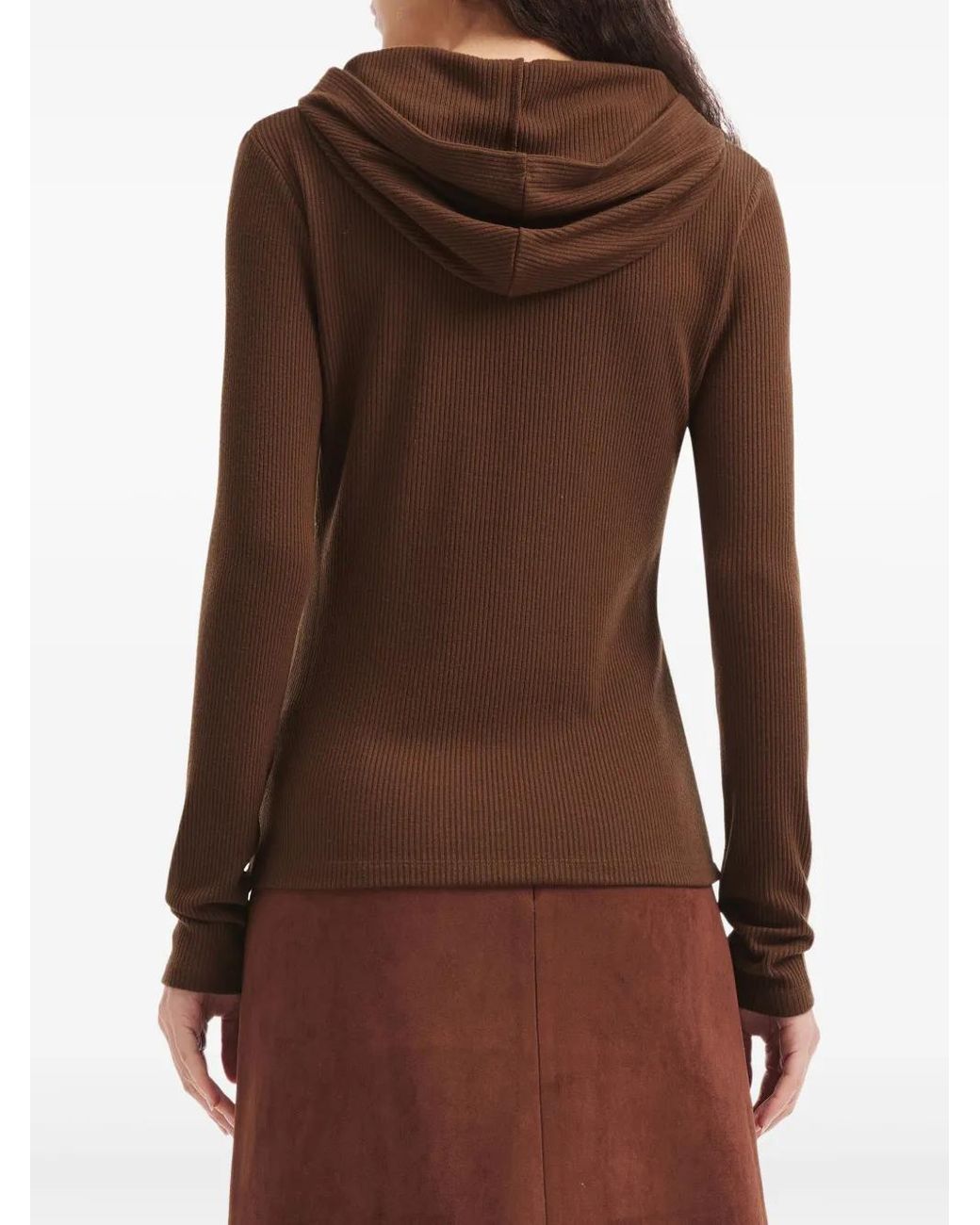 B+ AB Brown Buttoned Hoodie