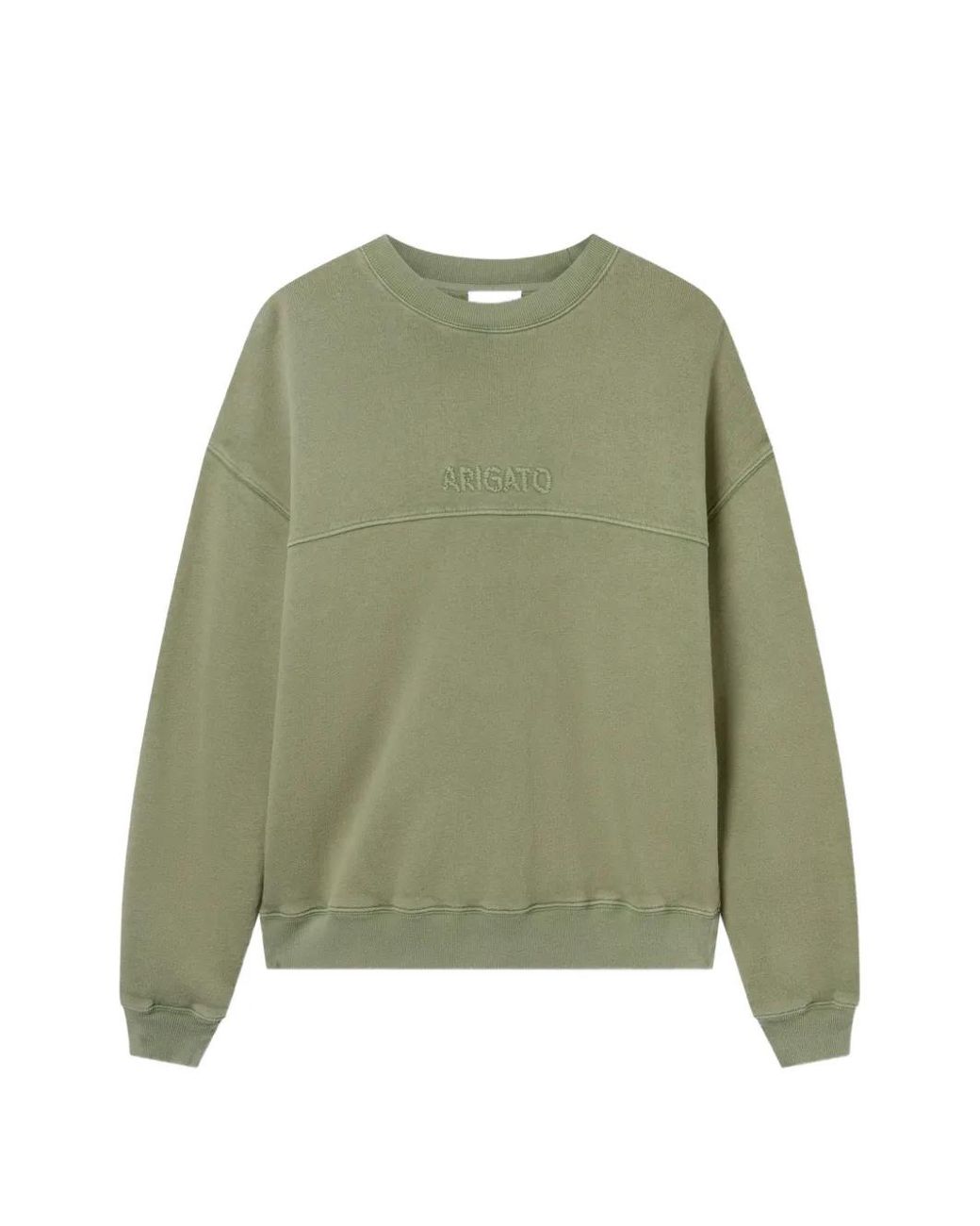 Axel Arigato Green Gens Logo-Embroidered Washed Sweater for men